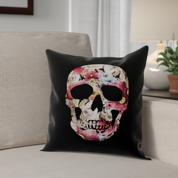 The Holiday Aisle® Skull Throw Pillow & Reviews Wayfair